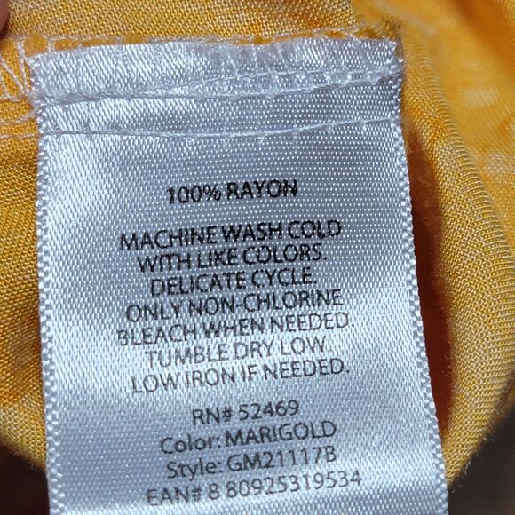 George SS Full Button "Beer" Shirt Lime Pocket - Size 2XL (50-52) - Picture 5 of 5